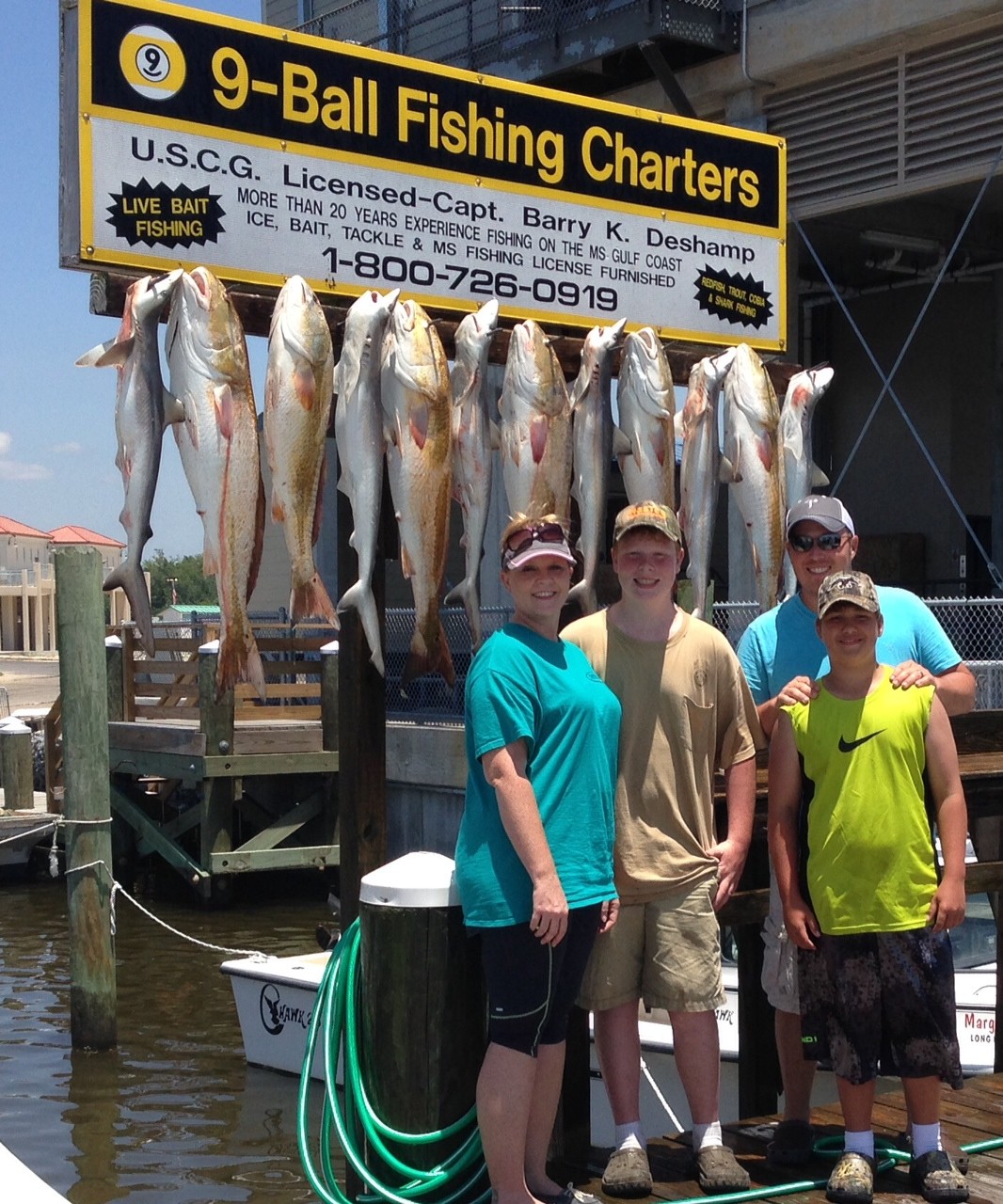 9 Ball Fishing Charters: Mississippi Fishing Charter