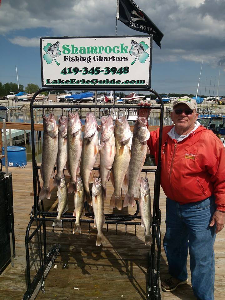 Shamrock Fishing Charters Lake Erie: Walleye Charter #2
